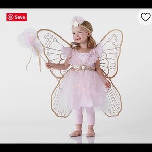 Pottery Barn Pink Light-Up Fairy Costume 3T